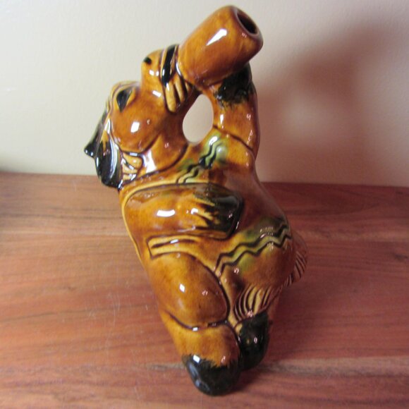 drunk donkey burro ceramic decanter vintage mexico & 6 shot glasses (W5772) - Picture 16 of 16